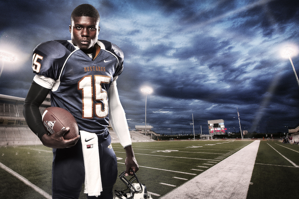 HDR Sports Portrait - CyRanch Football