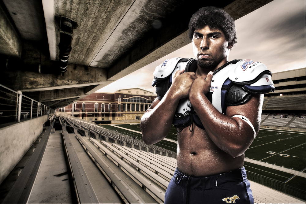 HDR Sports Portrait - CyRanch Football